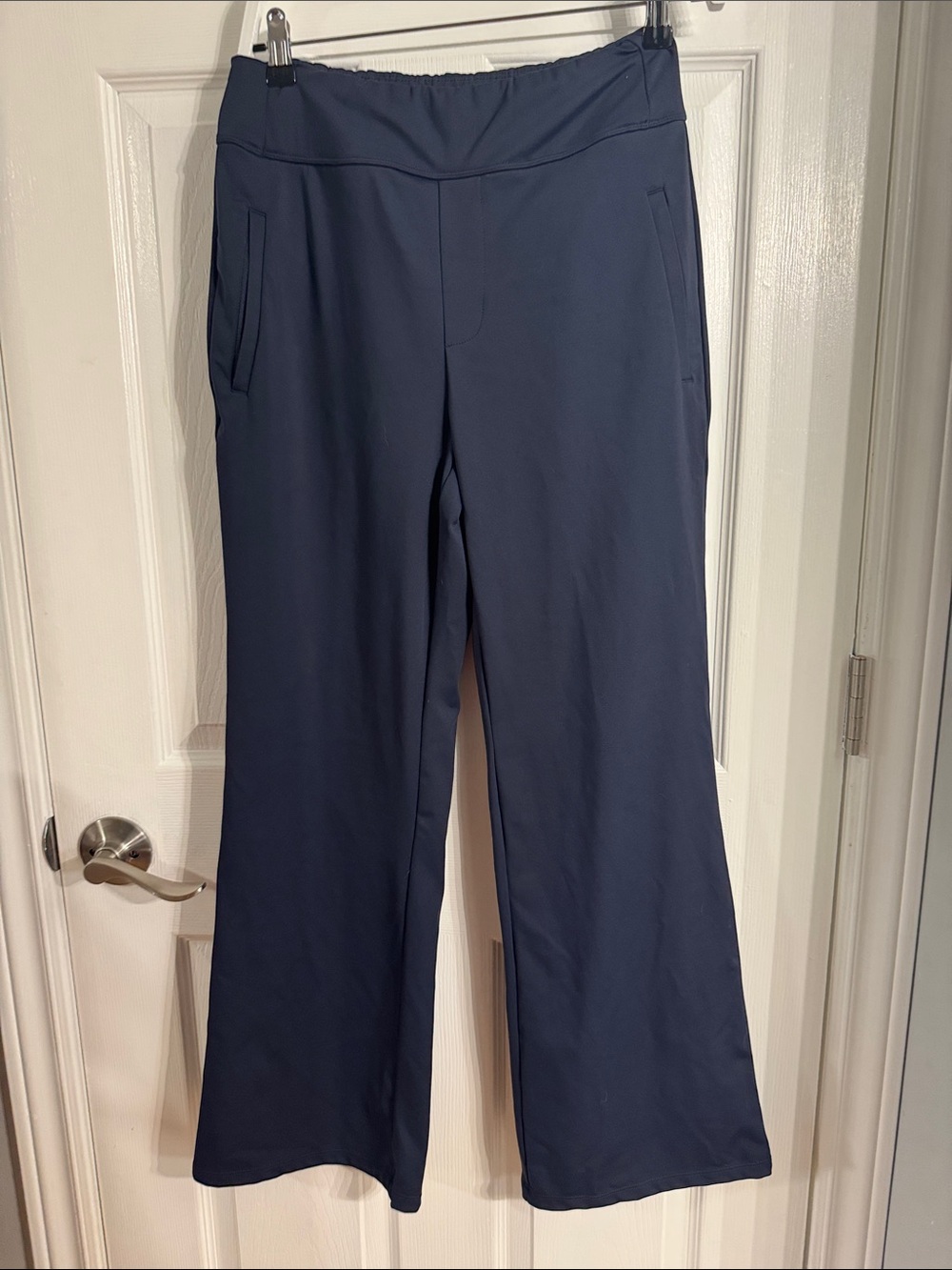 Women's Navy Wide-Leg Yoga-Dress Pants By Halara
